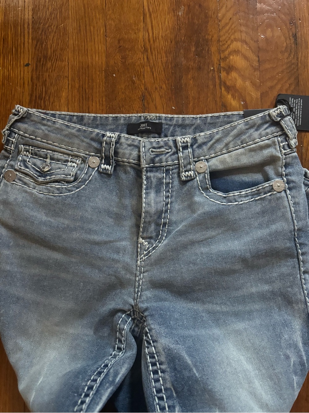 True Religion Joey Mr Flare flap jeans nwt - Picture 6 of 9